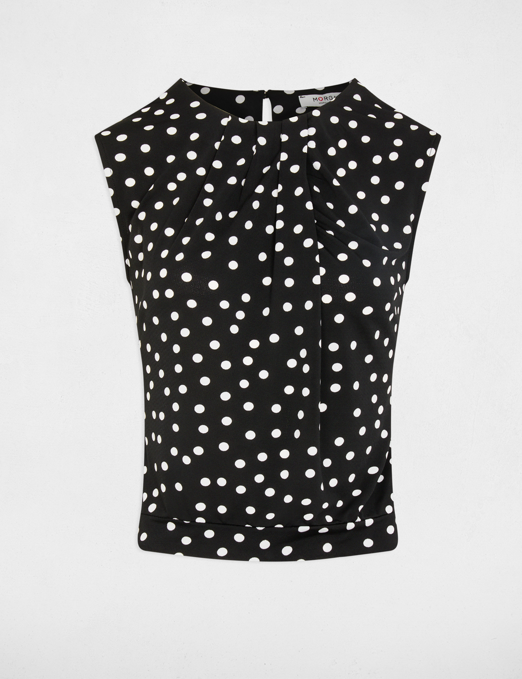 camiseta corta sin mangas negro mujer Camiseta corta sin mangas negro mujer