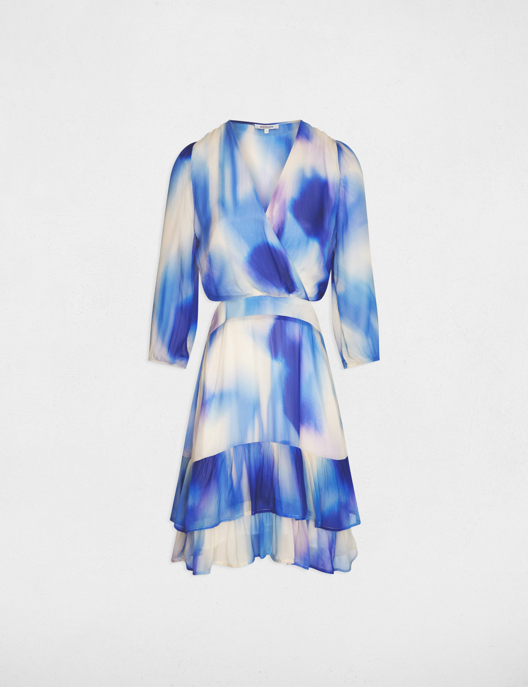 Vestido corto ajustado multicolor mujer