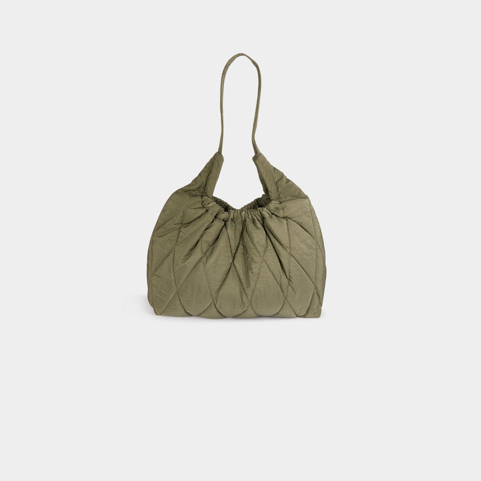 bolso de hombro acolchado verde caqui mujer Bolso de hombro acolchado verde caqui mujer