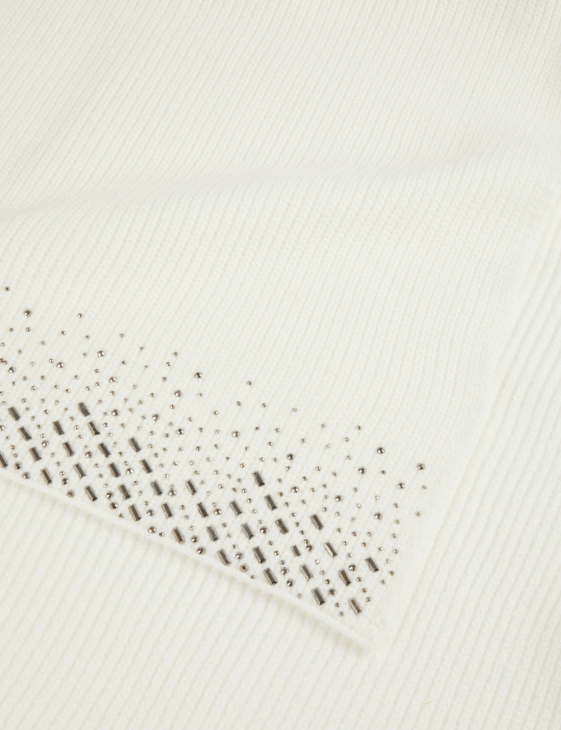 bufunda de punto con strass beige mujer Bufunda de punto con strass beige mujer