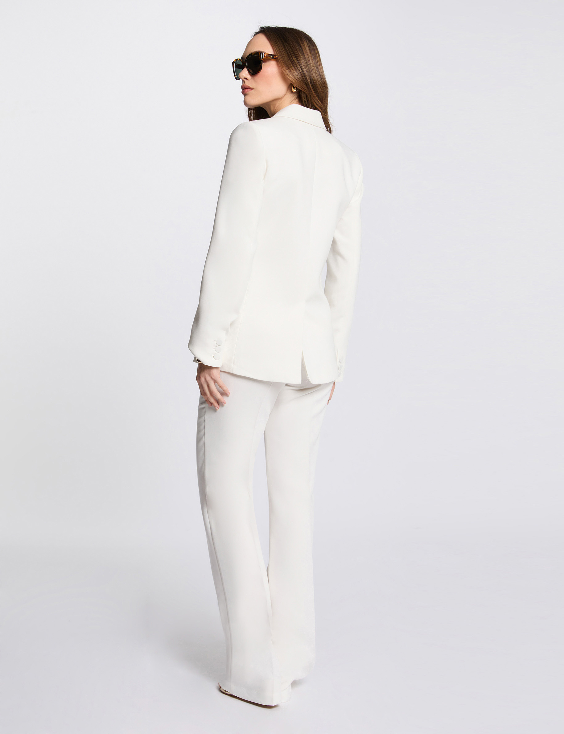 americana abotonada blanco mujer Americana abotonada blanco mujer