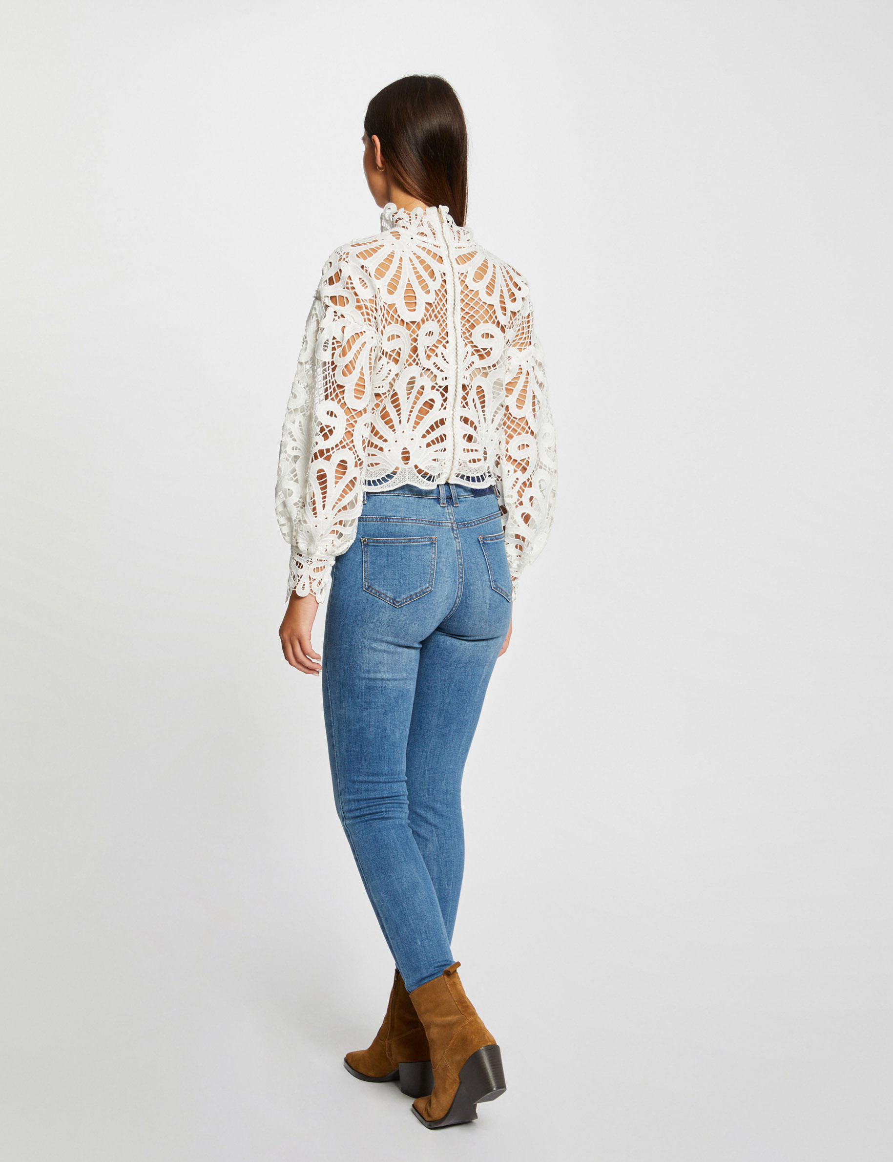 vaquero skinny detalles de lentejuelas vaquero stone mujer Vaquero skinny detalles de lentejuelas vaquero stone mujer