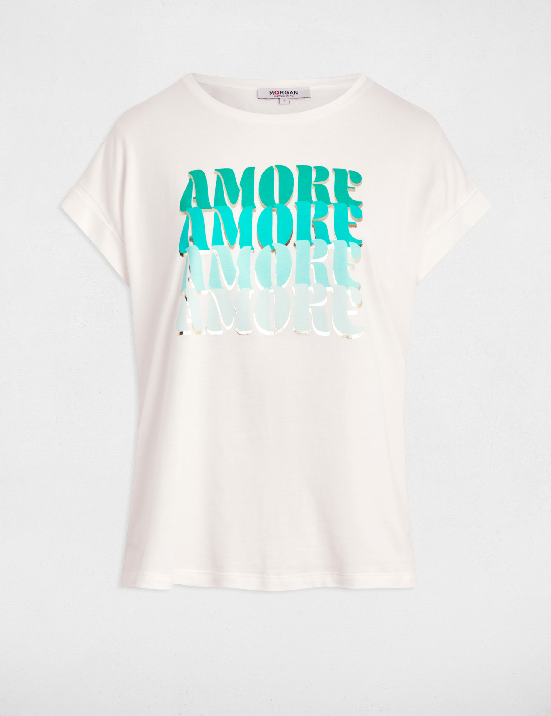 camiseta con mensaje blanco mujer Camiseta con mensaje blanco mujer