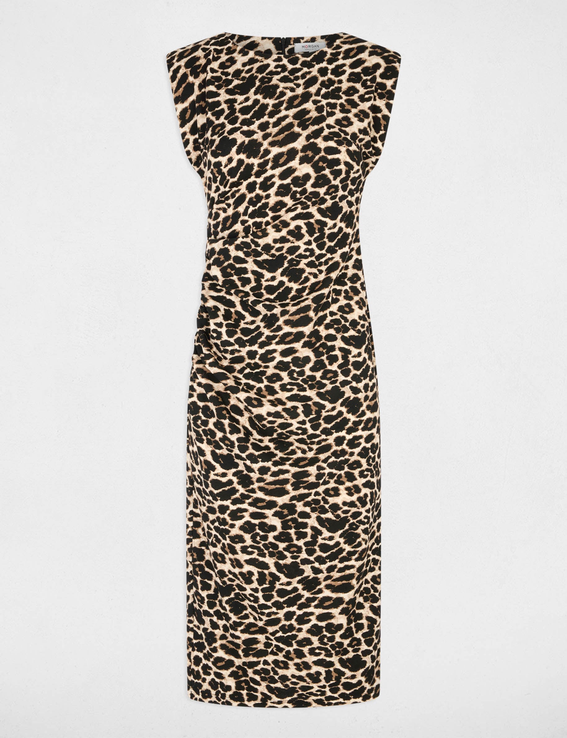 Vestido de punto sin mangas multicolor mujer