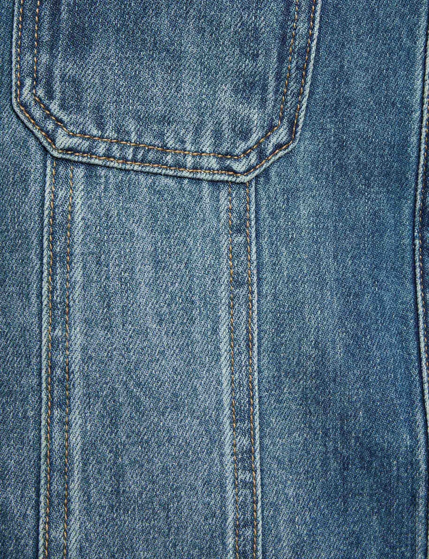 Falda corta ajustada denim stone mujer