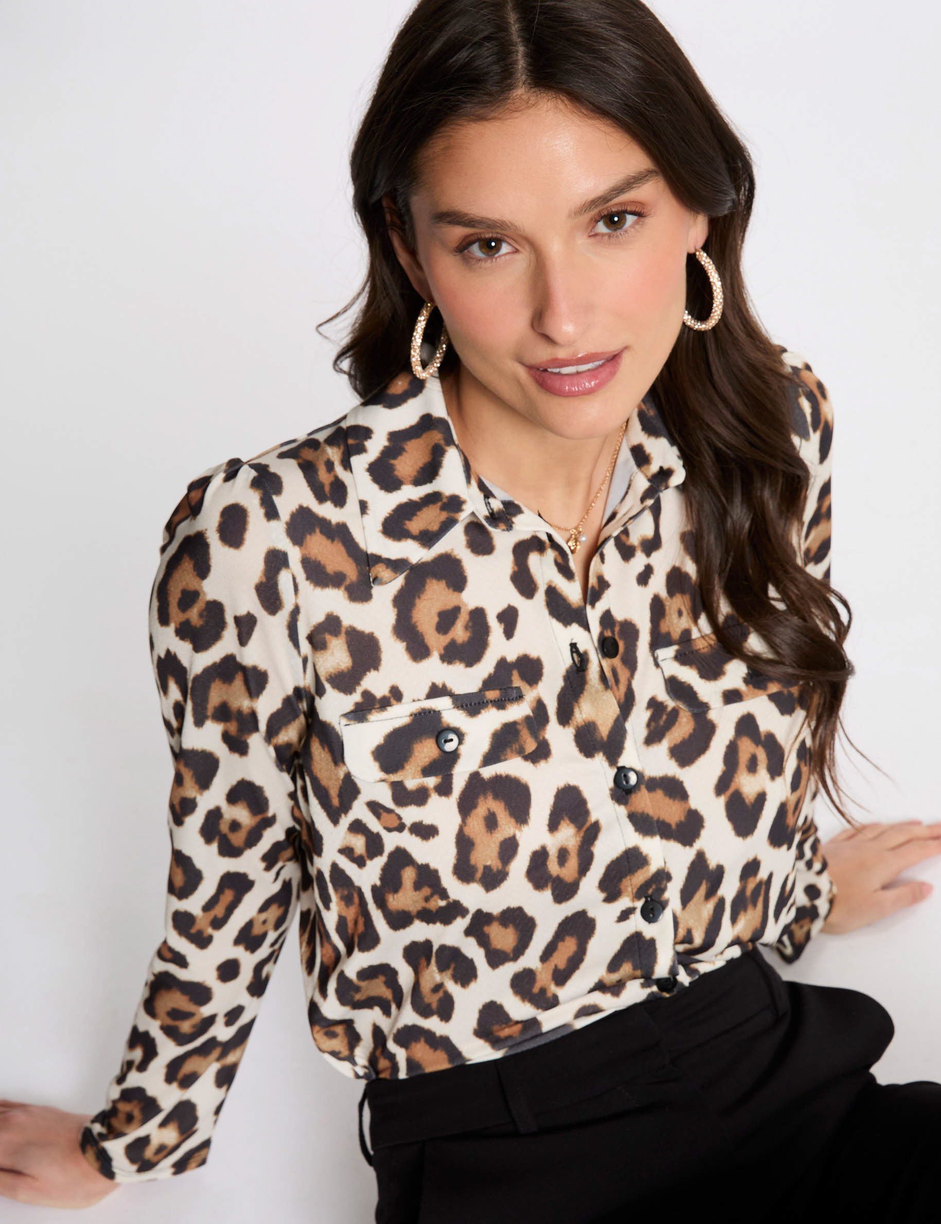 top manga larga estampado multicolor mujer Top manga larga estampado multicolor mujer