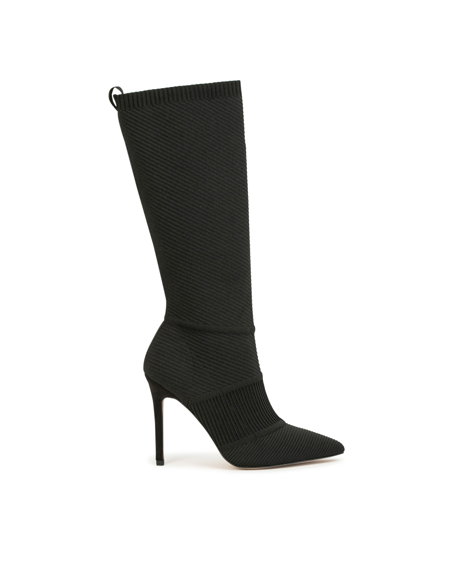 Botas de tacones de aguja negro mujer