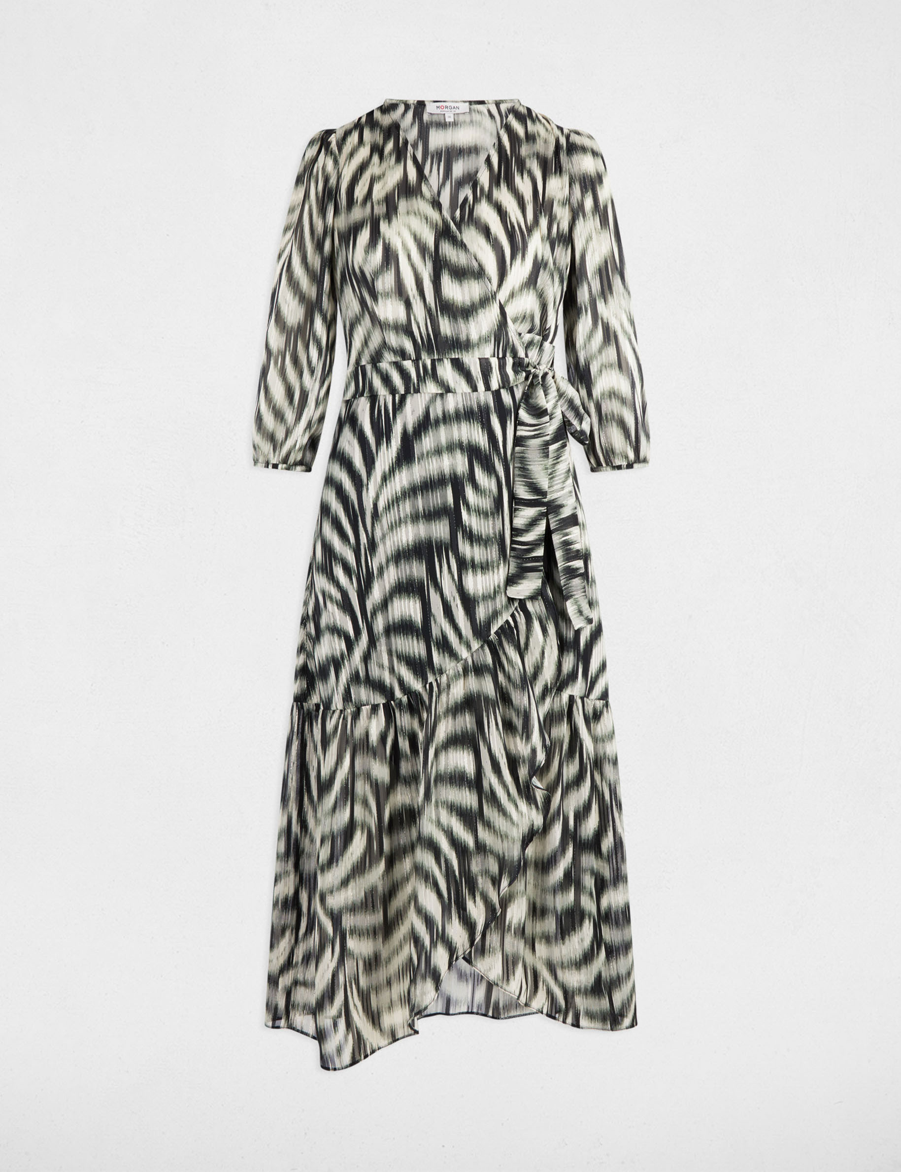 vestido midi estampado multicolor mujer Vestido midi estampado multicolor mujer